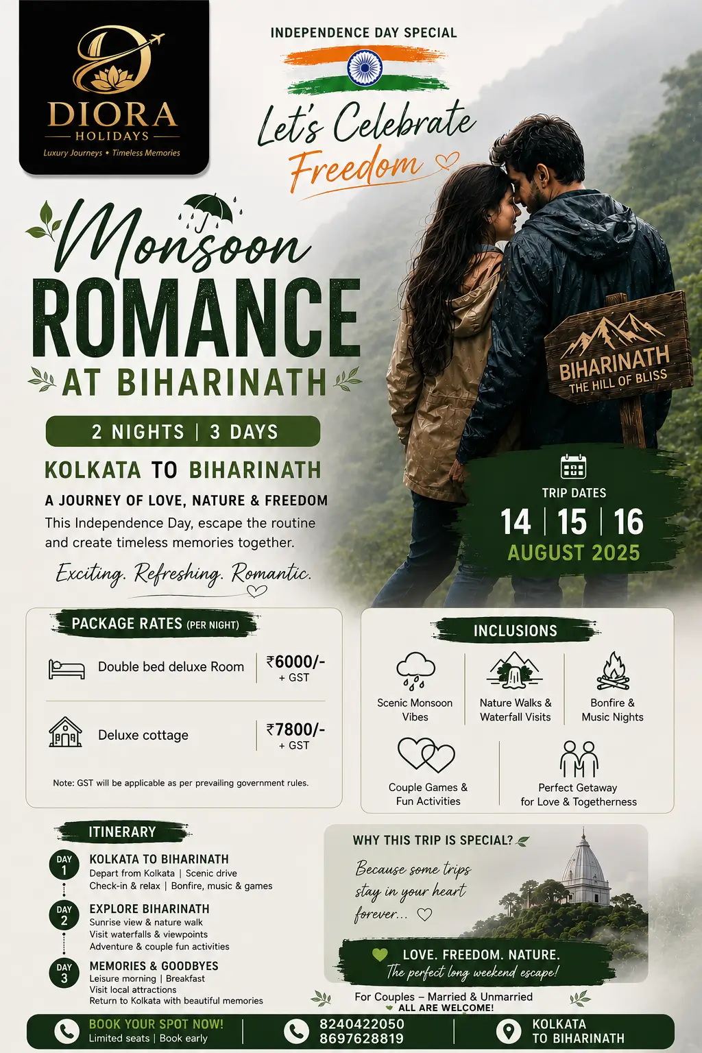 Biharinath Monsoon Nature Escape